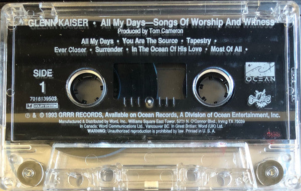 Glenn Kaiser : All My Days (Cass, Album)