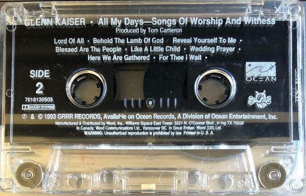 Glenn Kaiser : All My Days (Cass, Album)