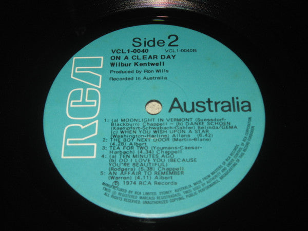 Wilbur Kentwell : On A Clear Day (LP, Album)