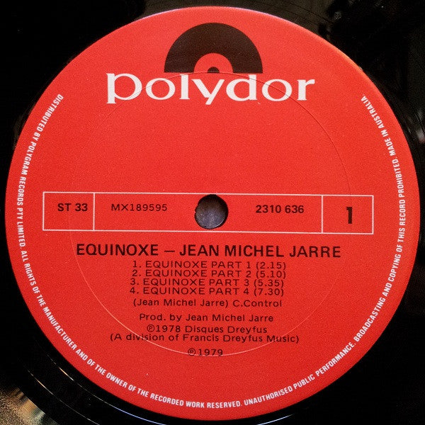 Jean Michel Jarre* : Equinoxe (LP, Album)
