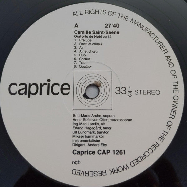 Camille Saint-Saëns / Ottorino Respighi : Oratorio De Noël / Lauda Per La Natività Del Signore (LP, Album)