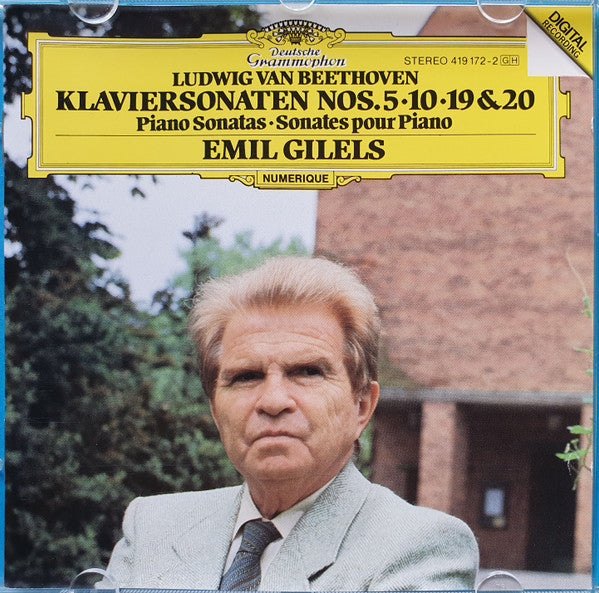 Emil Gilels : Beethoven - Klaviersonaten Nos.5-10-19&20  (CD)