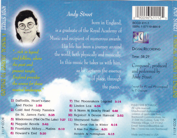 Andy Street : A Musical Journey To England (CD, Album)