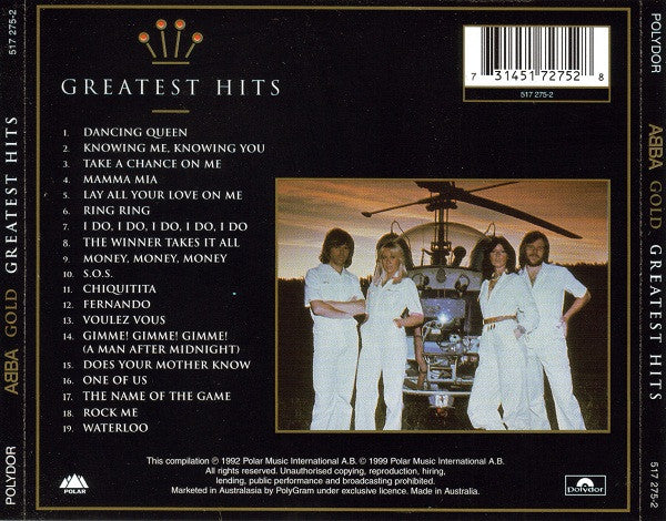 ABBA : Gold - Greatest Hits (CD, Comp, Ltd, RE, RM, Sig)