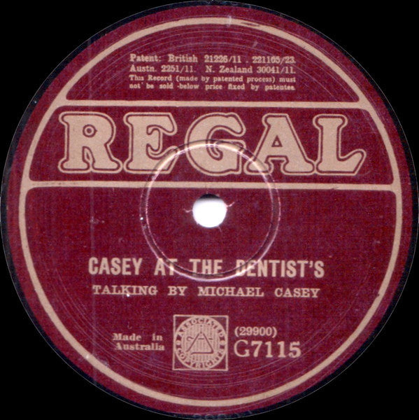 Michael Casey (2) : Casey Taking The Census / Casey At The Dentist's (Shellac, 10", RP)