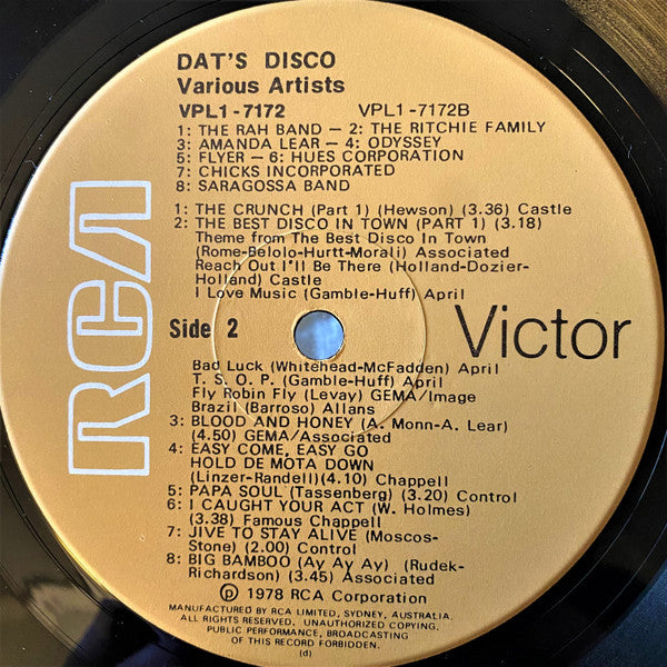 Various : Dat's Disco (LP, Comp)