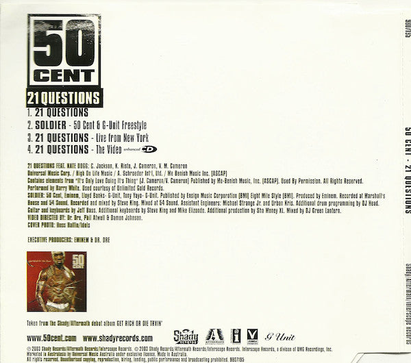 50 Cent : 21 Questions (CD, Single, Enh, Ltd)