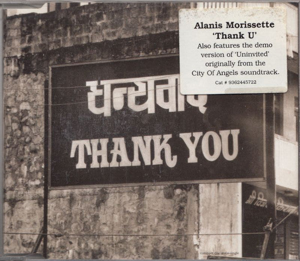 Alanis Morissette : Thank U (CD, Single)