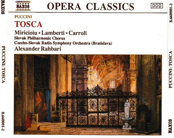 Puccini*, Miricioiu* • Lamberti* • Carroli*, Slovak Philharmonic Chorus, Czecho-Slovak Radio Symphony Orchestra (Bratislava)*, Alexander Rahbari : Tosca (2xCD, Album)
