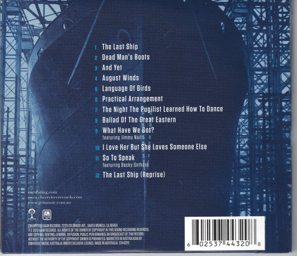 Sting : The Last Ship (CD, Album)