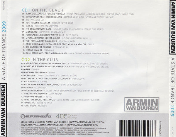 Armin van Buuren : A State Of Trance 2009 (2xCD, Comp, Mixed)