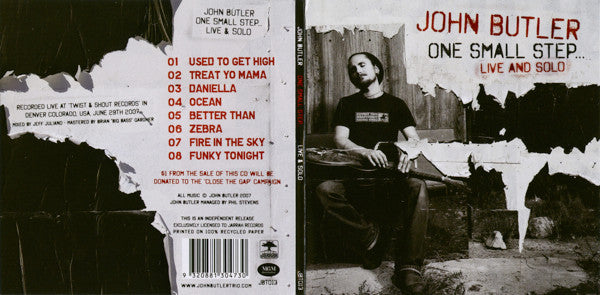John Butler (2) : One Small Step... Live & Solo (CD, Album, Dig)