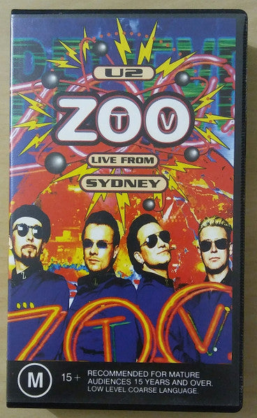 U2 : ZooTV Live From Sydney (VHS, PAL)