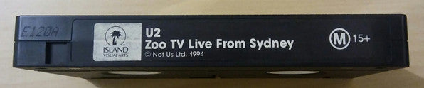 U2 : ZooTV Live From Sydney (VHS, PAL)