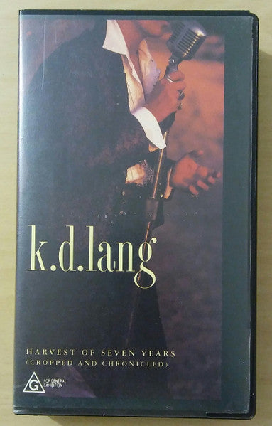 k.d. lang : Harvest Of Seven Years (Cropped And Chronicled) (VHS, Comp, PAL)