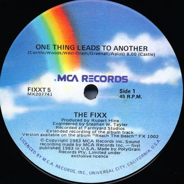 The Fixx : One Thing Leads To Another (12", Single, Ltd)