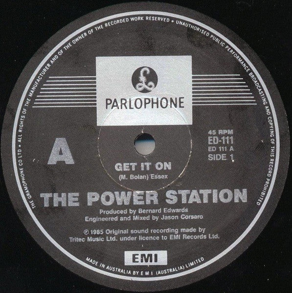 The Power Station : Get It On (12", Single)