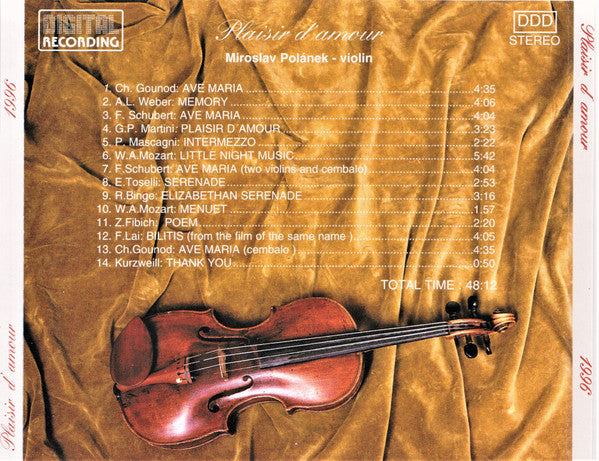 Miroslav Polánek : Plaisir D'Amour (CD, Album)