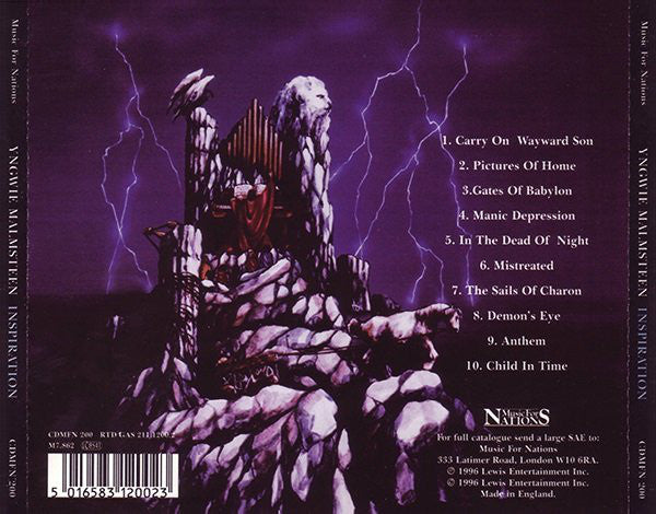 Yngwie Malmsteen : Inspiration (CD, Album)