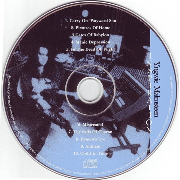 Yngwie Malmsteen : Inspiration (CD, Album)
