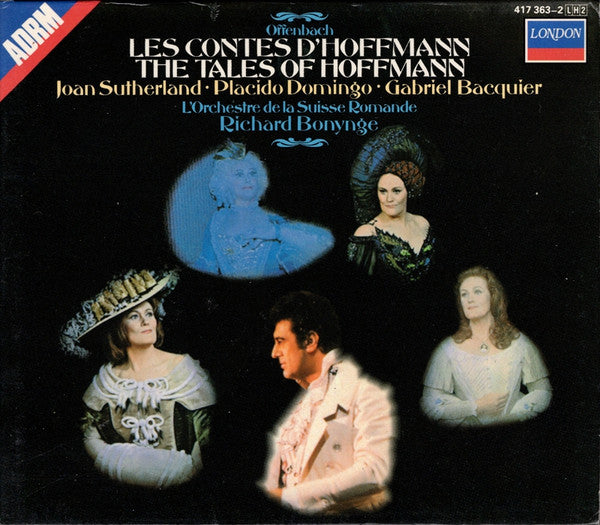 Jacques Offenbach, Joan Sutherland, Placido Domingo, Gabriel Bacquier, L'Orchestre De La Suisse Romande, Richard Bonynge : Les Contes D'Hoffman = The Tales Of Hoffmann (2xCD, RE, RM + Box)
