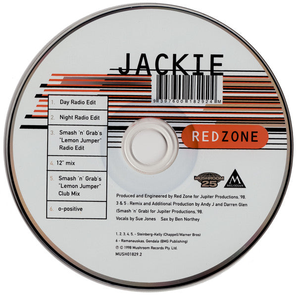 Red Zone* : Jackie (CD, Maxi)