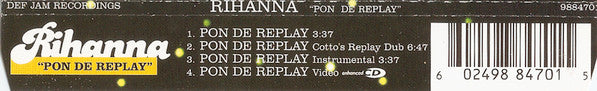 Rihanna : Pon De Replay (CD, Single, Enh)