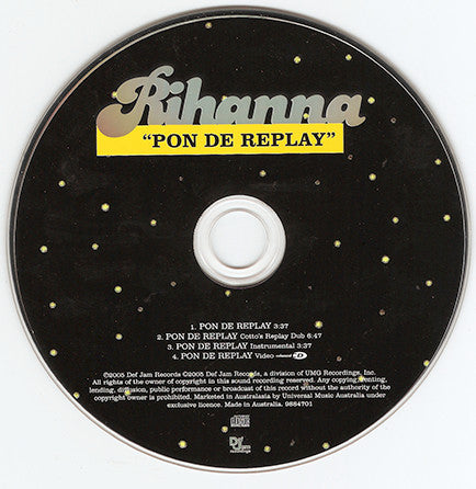 Rihanna : Pon De Replay (CD, Single, Enh)