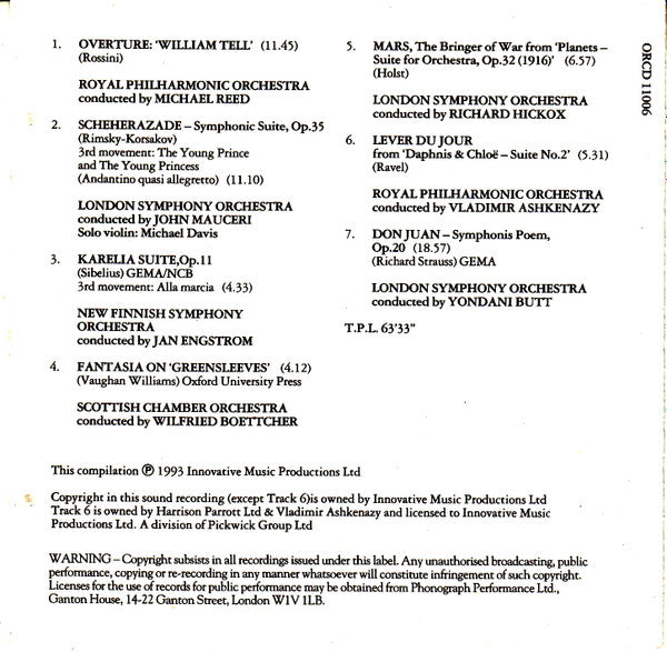 Various : Classical Masterpieces (CD, Comp)