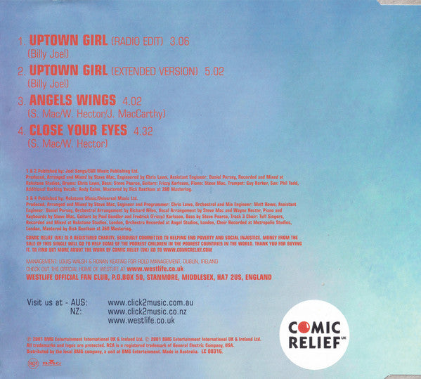 Westlife : Uptown Girl (CD, Single)