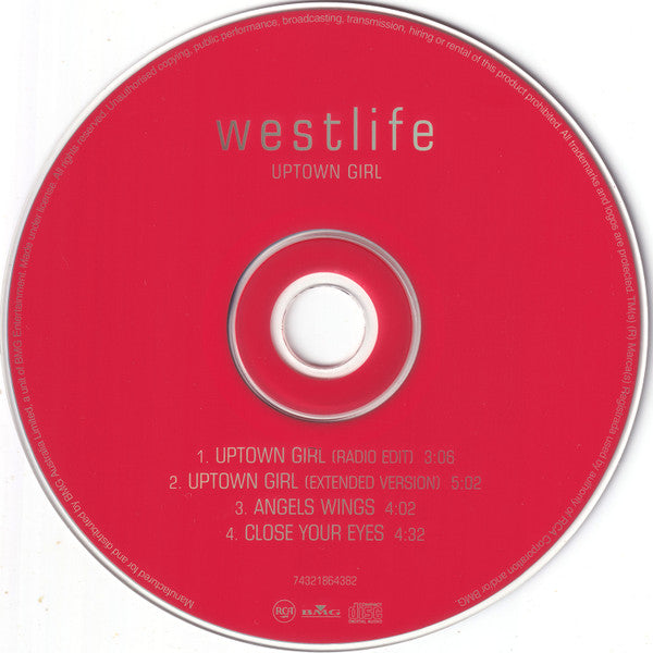 Westlife : Uptown Girl (CD, Single)