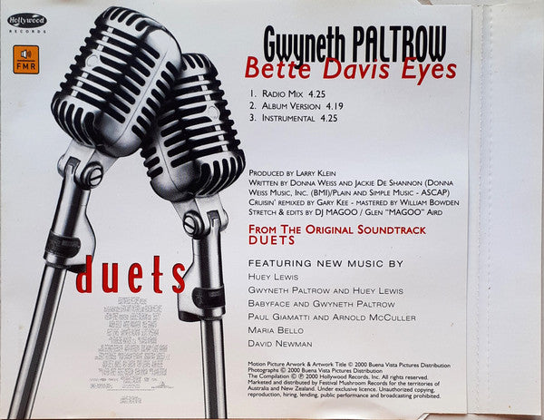 Gwyneth Paltrow : Bette Davis Eyes (CD, Single)