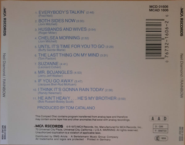 Neil Diamond : Rainbow (CD, Album)