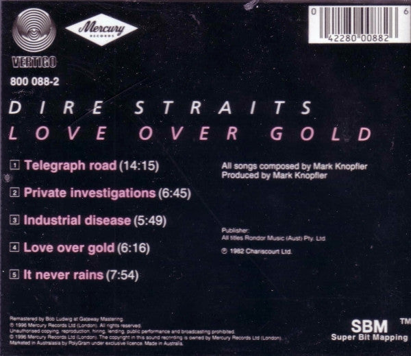 Dire Straits : Love Over Gold (CD, Album, RE, RM)