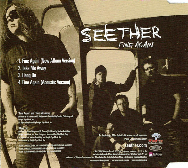 Seether : Fine Again (CD, Maxi, Enh)