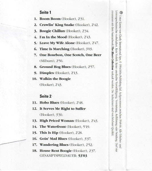 John Lee Hooker : Boogie Man (Cass, Comp)