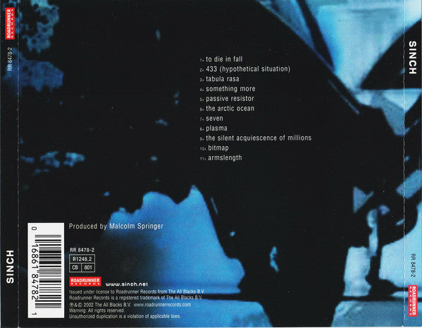 Sinch : Sinch (CD, Album)