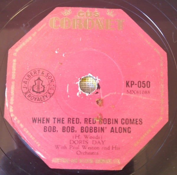 Doris Day With Paul Weston And His Orchestra : The Black Hills Of South Dakota / When The Red Red Robin Comes Bob Bob Bobbin' Along (Shellac, 10")