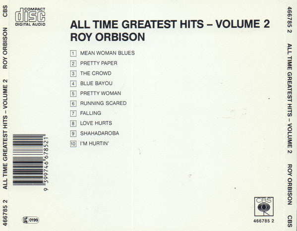 Roy Orbison : The All-Time Greatest Hits Of Roy Orbison Volume 2 (CD, Comp)