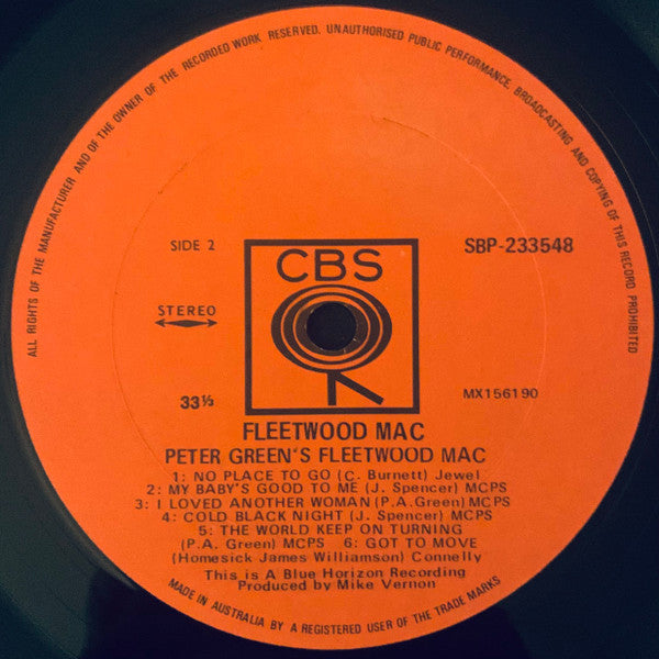 Fleetwood Mac : Peter Green's Fleetwood Mac (LP, Album)