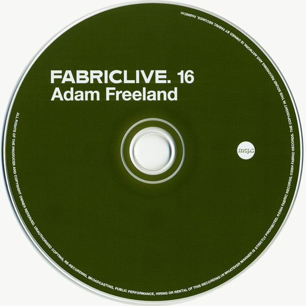 Adam Freeland : FabricLive. 16 (CD, Mixed, Met)