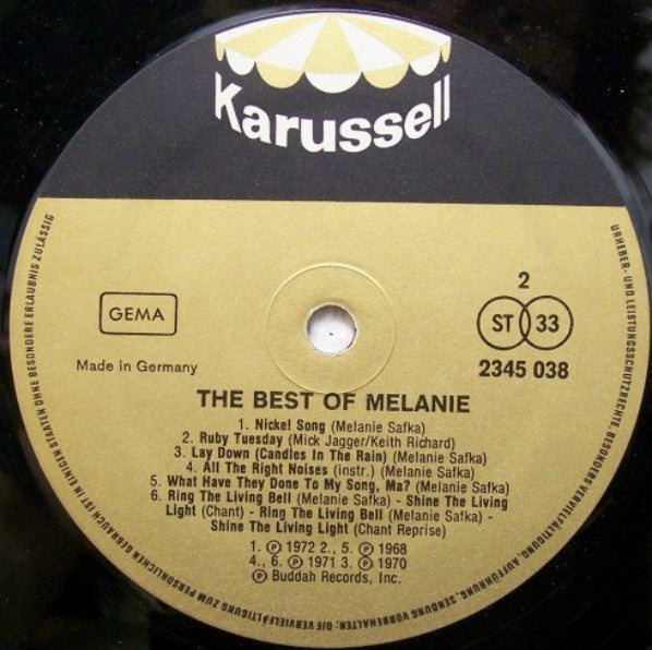 Melanie (2) : The Best Of Melanie (LP, Comp)