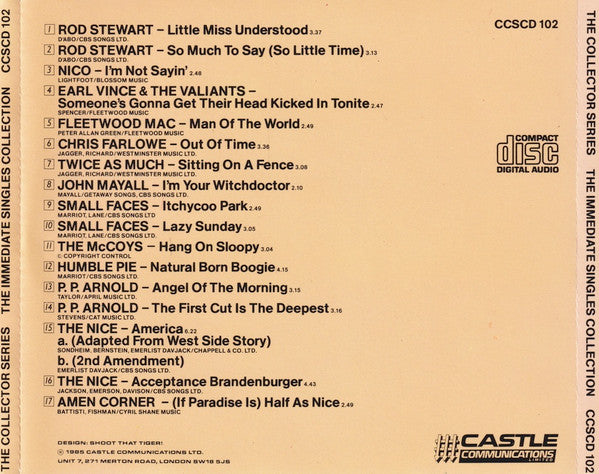 Various : The Immediate Singles Collection (CD, Comp)