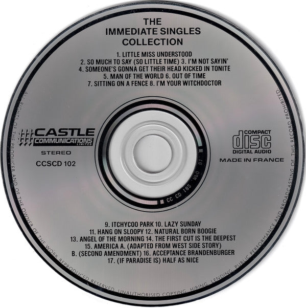 Various : The Immediate Singles Collection (CD, Comp)