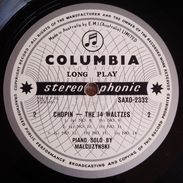 Chopin*, Malcuzynski* : 14 Waltzes (LP)