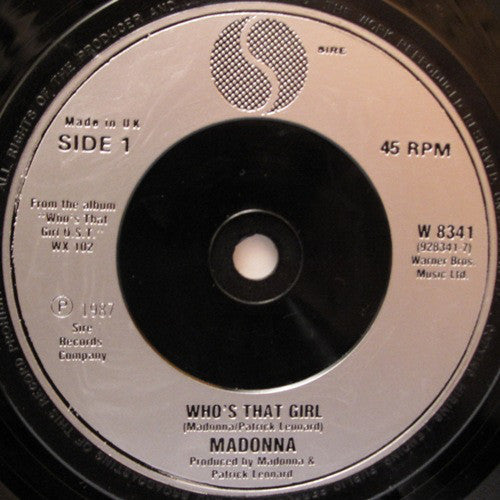 Madonna : Who's That Girl (7", Single, Sil)