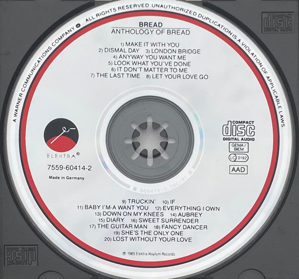Bread : Anthology Of Bread (CD, Comp, RE)