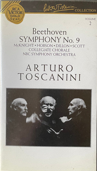 Beethoven*, NBC Symphony Orchestra, Arturo Toscanini : Symphony No. 9  (VHS, Mono)