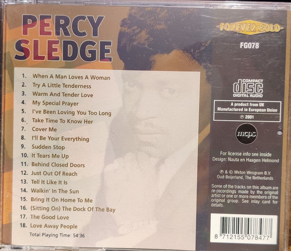 Percy Sledge : When A Man Loves A Woman (CD, Comp)