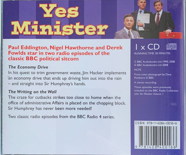 Yes Minister : Yes Minister (Two Original BBC Radio Episodes On CD) (CD)